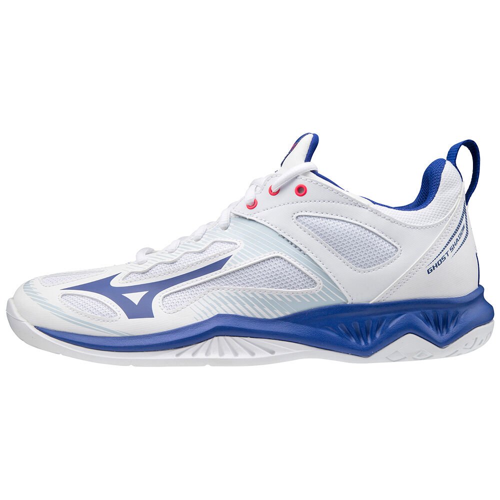 Mizuno Ghost Shadow - Bayan Hentbol Ayakkabısı - Beyaz/Mavi/Pembe Türkiye (IPVXTR-168)